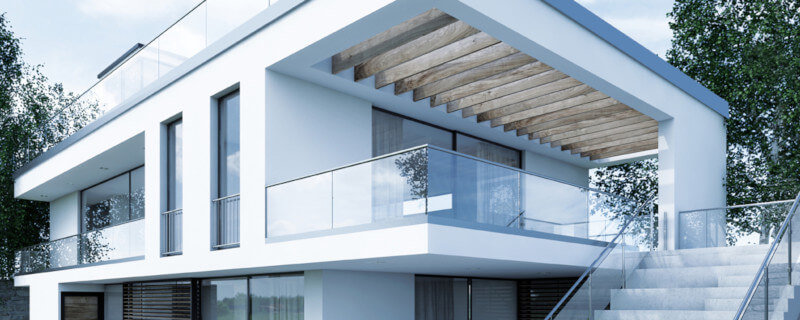 Glasgeländer / Ganzglasgeländer für Balkon, Treppe, Terrasse und Galerie
