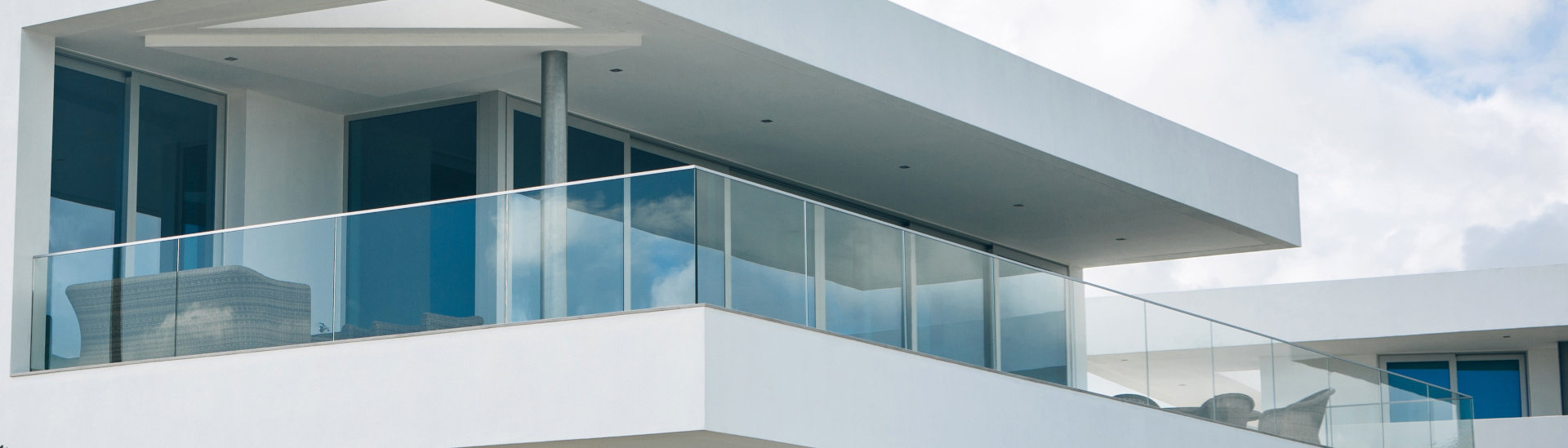 Glasgeländer für Balkon, Terrasse, Treppe und Galerie in...