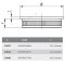 Endkappe, flach, für Ø 33,7 x 2 mm, V2A Edelstahl geschliffen