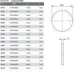 Scheibe / Ronde Ø 100 x 5 mm, ohne Bohrungen, V2A Edelstahl geschliffen