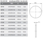 Scheibe / Ronde Ø 100 x 5 mm, ohne Bohrungen, V2A Edelstahl geschliffen