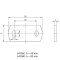 Ankerplatte / Anschweisslasche 120 x 80 x 6 mm, 2 Langlöcher 20 mm, V2A Edelstahl geschliffen