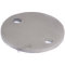 Ronde Ø 100 mm, mit 2 Außenbohrungen, Materialstärke 10 mm, V2A Edelstahl geschliffen