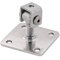 Torband mit Mauerplatte, mit M24 Gewinde, V2A Edelstahl pressblank