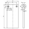 Endkappe asymetrisch  Serie 20, 63 x 131 mm, Aluminium eloxiert in Edelstahleffekt