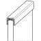 Handlauf Typ 7 mit Dichtung, Kantenschutzprofil V2A Edelstahl geschliffen, für 20,76 mm Glas