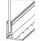 Bodenprofil 20-6, für Ganzglasgeländer, F-Form, hoch, aufgesetzt, pressblank (roh), für Glas 20,76 - 21,52 mm