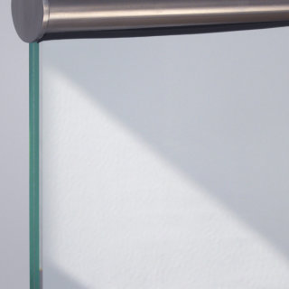 VSG-Sicherheitsglas 10,76 mm, klar, aus ESG +  Folie  Sonderglas rundum gesäumt