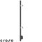 Geländerpfosten rund, mit Klemmhaltern V2A Edelstahl geschliffen, vorgesetzt, Ø 42,4 x 2 mm, Edelstahl geschliffen