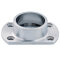 Wandflansch oval für Rundrohre Ø 42,4 mm, V4A Edelstahl geschliffen