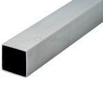 Edelstahl Vierkantrohre, V2A, 40 x 20 mm, geschliffen, 6000 mm (Herstellungslänge)