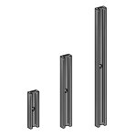 Abstandhalter Aluminium für vorgesetzte Bodenprofile Ganzglasgeländer