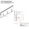 Abstandsprofil, Abstandhalter, 40 x 20 mm, für vorgesetzte Bodenprofile, Aluminium