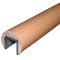 Holz Nutrohr / Handlaufprofil mit innenliegendem Edelstahlkantenschutzprofil &Oslash; 50,0 mm