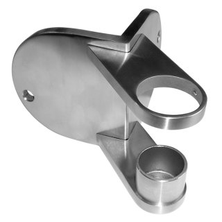 Wandanker für Außenecke für Rundrohr 42,4 mm, Edelstahl
