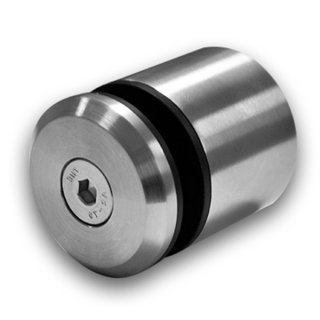 Punkthalter für Glas & Platten von 8 - 21,52 mm, Anschluss flach/ gerade, V2A Edelstahl