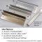 Abdeckprofil mit Schräge Serie 11, für vorgesetzte Bodenprofile, Edelstahloptik (E1/C31)