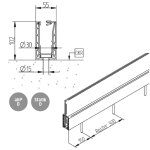 Basic Bodenprofil, Aufgesetzt, 0970, 3 m Länge (kein...