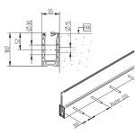 Basic Bodenprofil, Vorgesetzt, 0971, 3 m Länge (kein Zuschnitt)