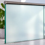 VSG Weißglas mit matter Folie für...