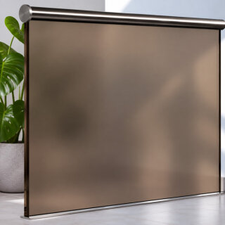 VSG Parsol-Bronze mit matter Folie für Ganzglasgeländer