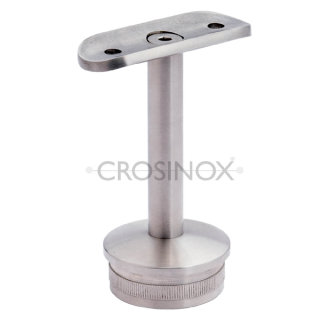 Handlaufträger für Geländerpfosten, aus V2A Edelstahl, für Ø 33,7 x 2 mm
