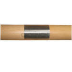 Verbindungsstück für Holzhandläufe Ø 45 x 3 mm, V4A Edelstahl geschliffen