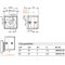 Wandflansch / Traversenhalter für Vierkantrohr 30 x 30 mm, zweiteiilig, V4A Edelstahl geschliffen