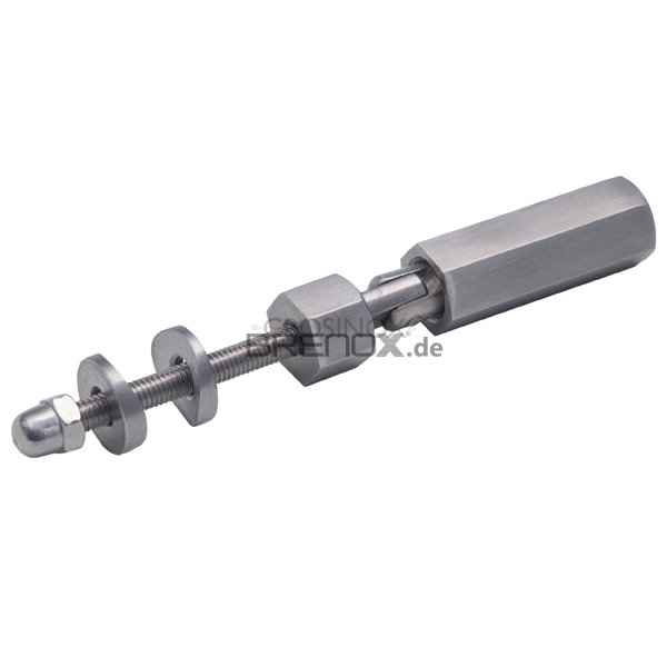 Drahtseilhalter Gripper 12 SE vernickelt mit M4x10