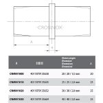 Verbinder für Vierkantrohre 25 x 25 mm, V4A Edelstahl geschliffen