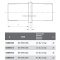 Verbinder für Vierkantrohre 25 x 25 mm, V4A Edelstahl geschliffen