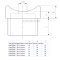 Adapter 90° für Rundrohre Ø 33,7 x 2 mm, V4A Edelstahl geschliffen