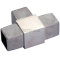 T-Verbinder für Vierkantrohre 40 x 40 x 2 mm, V4A Edelstahl