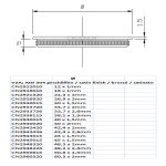 Endkappe, flach, massiv, mit Rändel, für Ø 48,3 x 2,6 mm, V2A Edelstahl geschliffen