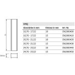Gummi-Distanzstück für Ganzglasgeländer, für Glas von 20,76 - 21,52 mm, 10 mm Distanz