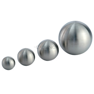 Hohlkugel Ø 50 mm, mit einseitiger Gewindebuchse, Wandstärke 2 - 2,5 mm, V2A Edelstahl hochglanzpoliert